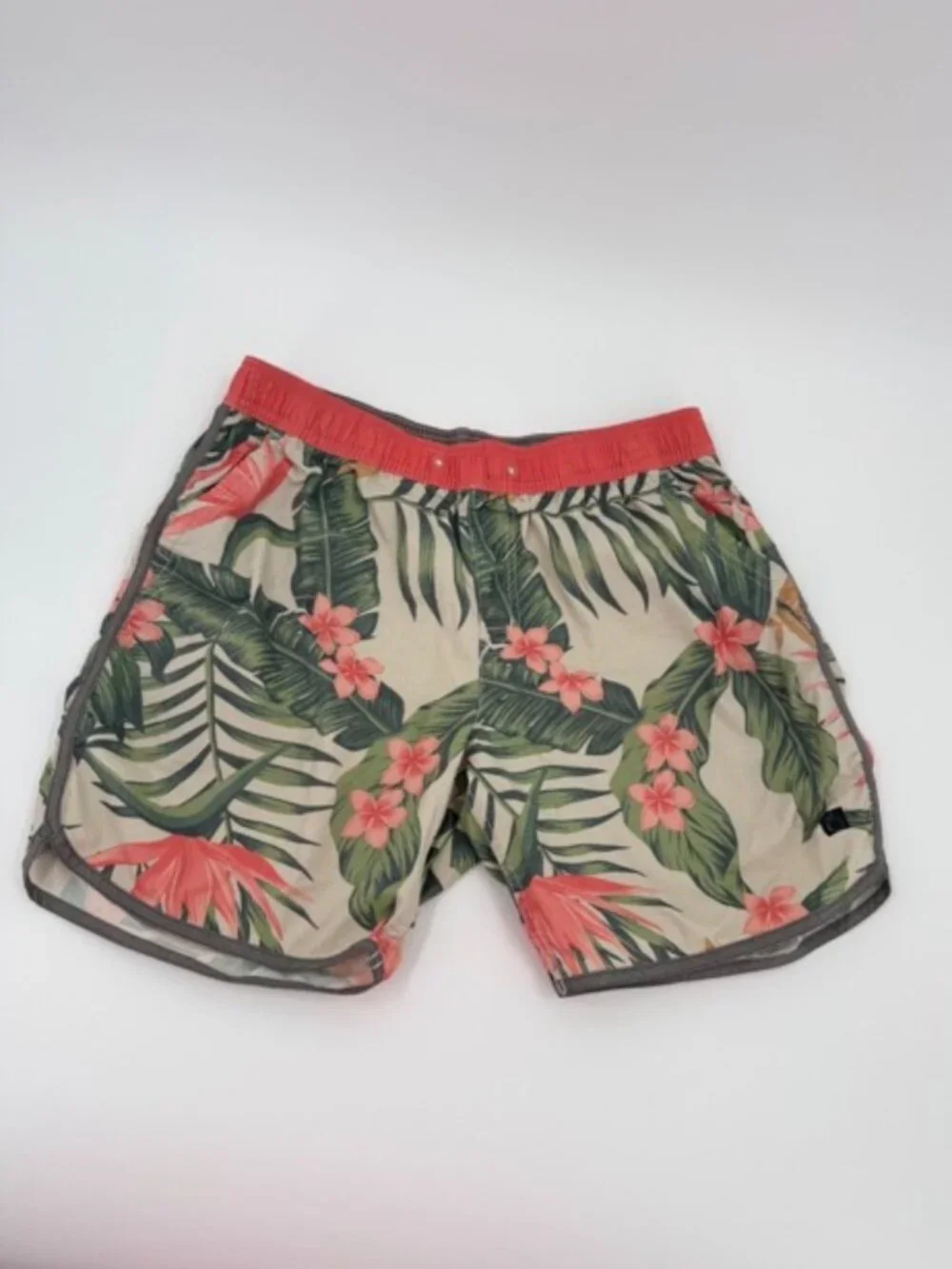 Flomotion Swim Shorts Size Large Tropical Hibiscus